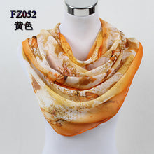 2018 New Women Chiffon Silk Scarfs Fashion Spring Square polyester Scarves Print flowers Shawl Summer Shawls And Hijabs 052 - 64 Corp