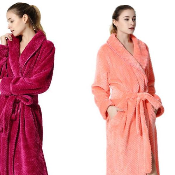 Men Women Spa Absorbent BathRobe / Coral Velvet Pajamas - 64 Corp