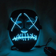 Halloween Mask LED Light Up Funny Masks The Purge Election Year Great Festival Cosplay Costume Supplies Party Masks Glow In Dark