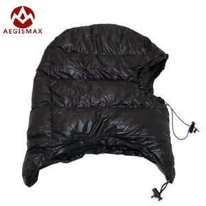 Aegismax Outdoor White Goose Down Hats Camping Sleeping Caps Ultra Light For Envelope Sleeping Bags Winter 2 Colors - 64 Corp