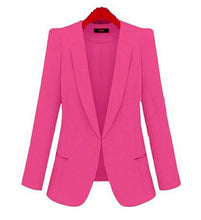 2018 New Plus Size Womens Business Suits Spring Autumn All-match women Blazers Jackets Short Slim long-sleeve Blazer Women Suit - 64 Corp