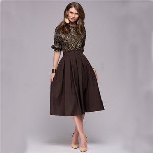 Floral Printed Dress 2018 New Fashion Women Autumn Spring Christmas Casual Elegant Prom Long dresses Fall Party Elegant Vestidos – Sekhon Family Office