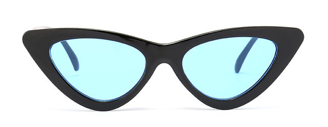 Peekaboo cute sexy retro cat eye sunglasses women small black white 2018 triangle vintage cheap sun glasses red female uv400 - 64 Corp
