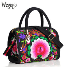 Vintage Women Bag Canvas Flower Embroidered Women Handbag Boho Embroidery Mandala Shoulder Messenger Bag For Woman Girls - 64 Corp