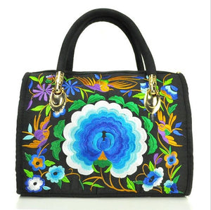 Vintage Women Bag Canvas Flower Embroidered Women Handbag Boho Embroidery Mandala Shoulder Messenger Bag For Woman Girls - 64 Corp