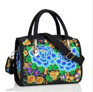 Vintage Women Bag Canvas Flower Embroidered Women Handbag Boho Embroidery Mandala Shoulder Messenger Bag For Woman Girls - 64 Corp