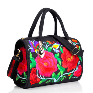 Vintage Women Bag Canvas Flower Embroidered Women Handbag Boho Embroidery Mandala Shoulder Messenger Bag For Woman Girls - 64 Corp