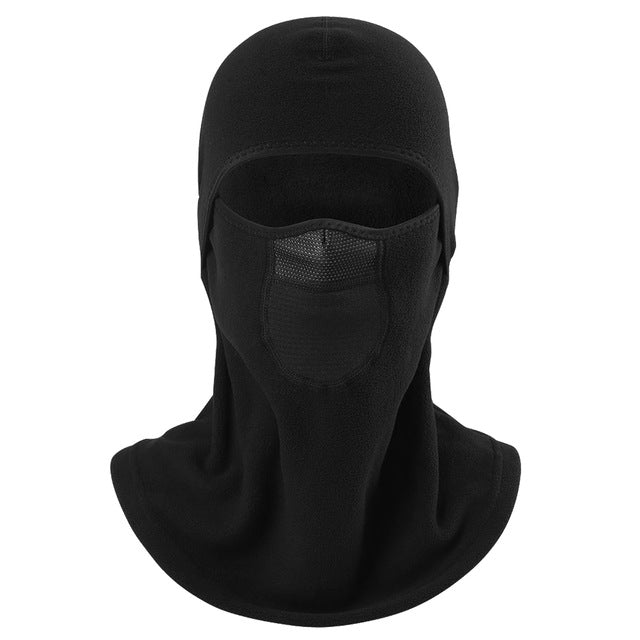 Breathable Wool Thermal Polar Fleece Neck Warmer Winter Balaclava Windproof Bicycle Snowboard Full Face Mask for Cold Weather - 64 Corp