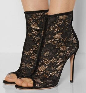 Embroidered Women Booties - 64 Corp