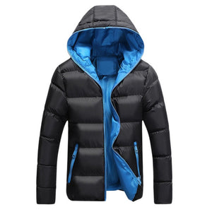 Mountainskin 5XL Men Winter Casual New Hooded Thick Padded Jacket Zipper Slim Men And Women Coats Men Parka Outwear Warm EDA020
