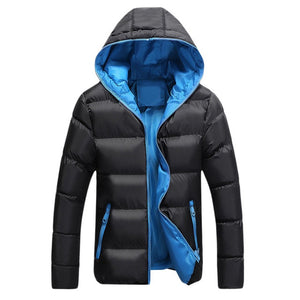 Mountainskin 5XL Men Winter Casual New Hooded Thick Padded Jacket Zipper Slim Men And Women Coats Men Parka Outwear Warm EDA020