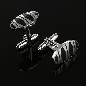 Silver Plated Cuff link Gemelos - 64 Corp