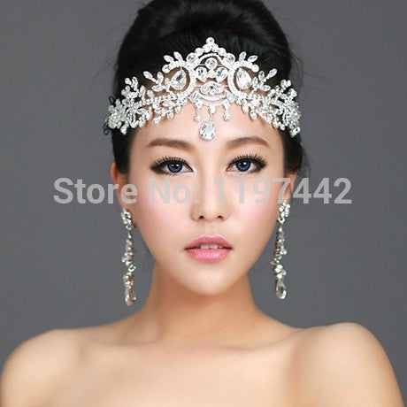 2018 hot sale bridal Hairbands Crystal Headbands women Hair Jewelry Wedding accessories crystal Tiaras And Crowns Head Chain - 64 Corp