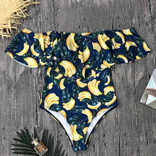 2017 New Sexy Off The Shoulder Solid Swimwear Women One Piece Swimsuit Female Bathing Suit Ruffle Monokini Swim Wear XL - 64 Corp