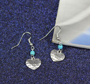 New Ancient Silver Pendant Cowboy Boots & Cap Drop Earring Dangle Charm Vintage Jewelry For Women Gift e0121 - 64 Corp