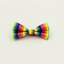 Fashion Colorful Rainbow Striped Bowties For Groom Men Women Wedding Party Leisure Gravatas Cravat Bowtie Tuxedo Bow Ties - 64 Corp