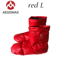AEGISMAX Sleeping Bag Accessories Duck Down Slippers Camping Out Soft Sock Unisex Indoor/Warm Long Journey Lightweight - 64 Corp