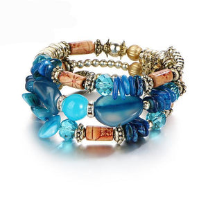 17KM Brand Woman Boho Multilayer Beads Charm Bracelets for Women Vintage Resin Stone Bracelets & Bangles Pulseras Ethnic Jewelry - 64 Corp