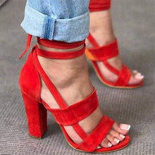 Women Pumps Fashion Gladiator Heels Shoes Woman Quality Lace Up High Heels Hollow Women Heels Black Pink - 64 Corp