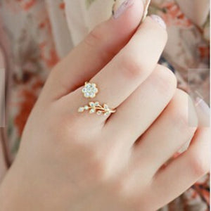 European and American minimalist fashion crystal zircon  male and female tail ring ring temperament - 64 Corp