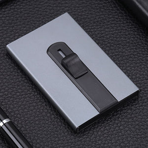 Aluminum Credit Card Holder RFID Blocking Wallet Professional Business Card Case Minimalist Front Pocket Holders Metal Cover - 64 Corp