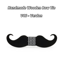 Mahoosive novelty neckties Handmade mustache Wooden bow tie men bowtie mens neck ties factory wholesale free shipping - 64 Corp