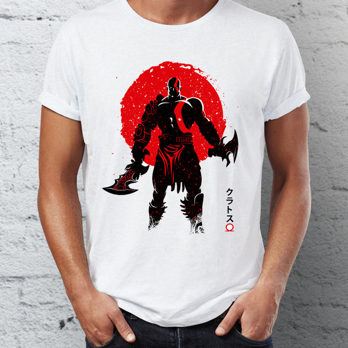 Men's T Shirt Kratos God of War Under the Sun Artsy Gaming Tee - 64 Corp