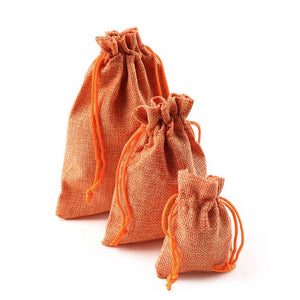 10PCS Christmas Linen Jute Drawstring Gift Bags Sacks Wedding Birthday Party Favors Drawstring Gift Bags Baby Shower Supplies - 64 Corp