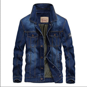 New style 2018 men's casual coat blue Denim Trench high quality Plus Size men's clothing M-4XL