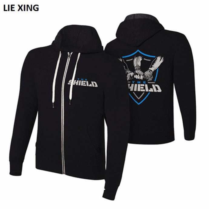 2018 New Jacket Wrestling Sweatshirts Roman Seth AJ Style Shield Men Hoodie Zipper Coat - 64 Corp