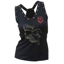 Black Sleeveless Summer V-Neck Tee Shirt - 64 Corp