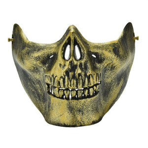Minch 1 pc Scary Skull Skeleton Mask Halloween Costume Half Face Masks for Party