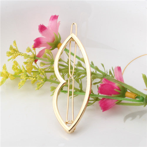 M MISM New Brand Hairpins Triangle Moon Hair Pin Jewelry Lip Round Hair Clip For Women Girl Hairgrip Hair Accessories - 64 Corp