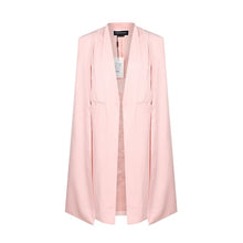 HDY Haoduoyi 2018 Women Casual Open Front Windbreaker Cloak Split Lightweight Trench Coat Longline Cape Party Fasion Blazer