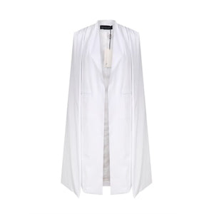 HDY Haoduoyi 2018 Women Casual Open Front Windbreaker Cloak Split Lightweight Trench Coat Longline Cape Party Fasion Blazer