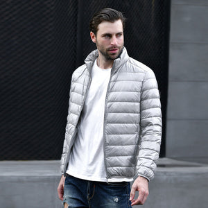 2017 New Men winter jacket men Ultra Light White Duck Down Jackets Casual Portable Winter Coat for Men Plus Size Down Parkas
