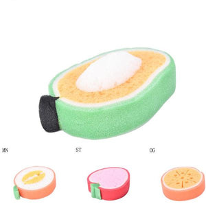 1Pc 4 Colors Back Scrubber Bath Shower Mesh Sponge Exfoliating Body Brush Wash Nylon Puff Soft Spa Cleaning Tools Products - 64 Corp