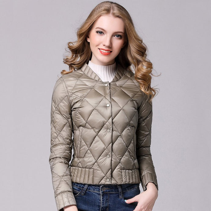Spring Winter Women Ultra Light Down Jacket Casual Female Portable duck feather Coat Jackets Lightweight Parkas