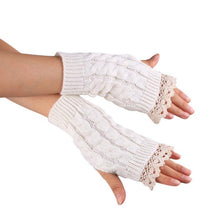 Feitong Winter Mittens Women Woolen Knitted Fingerless Gloves Women Hand Arm Warm Glove Mitts Lady Outdoor Sports Gloves #JOYL - 64 Corp