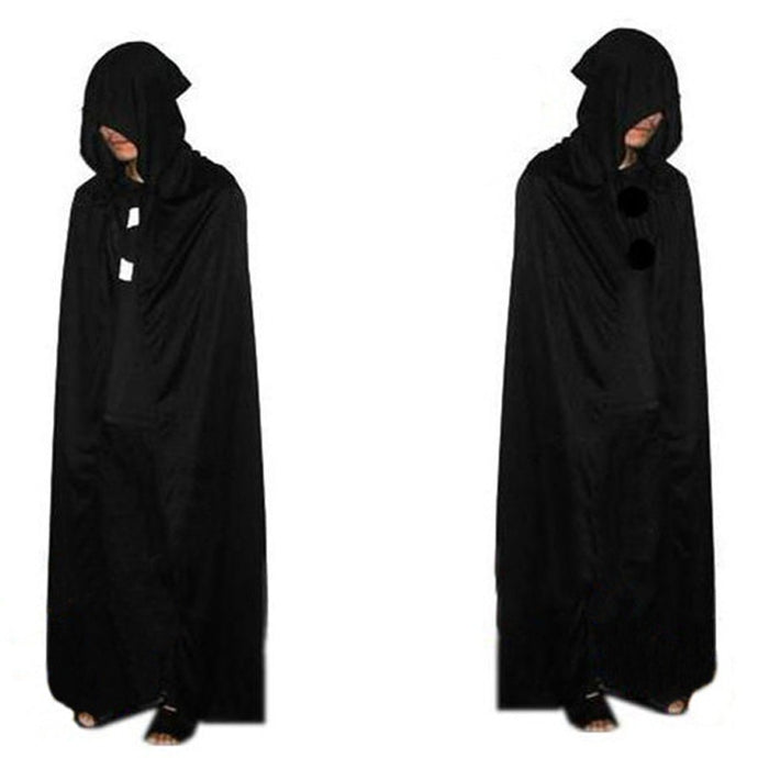 Adult Halloween Vampire Costumes Women Men Gothic Hooded Cloak Wicca Robe Medieval Witchcraft Larp Cape Scary Costumes