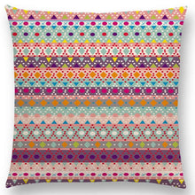 New Hippie Boho Acqua Navajo Aiyana Decorative Pattern Ethnic Tribal Prints Tipi Geometric Stripe Cushion Cover Pillow Case - 64 Corp