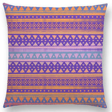 Hippie Boho Acqua Navajo Aiyana Decorative Pattern Ethnic Tribal Prints Tipi Geometric Stripe Lovely Cushion Cover Pillow Case - 64 Corp