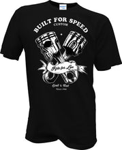 2017 New Brand clothing T shirt Novelty Hot Rod Tattoo Biker built for speed custom Totenkopf Skull Rocker Tee shirts - 64 Corp