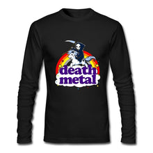 Men's T Shirt Death Metal Rocker T Shirt Unicorn Death Long Sleeve Custom Brand Clothing 2018 Cotton Crewneck Funny T Shirts - 64 Corp