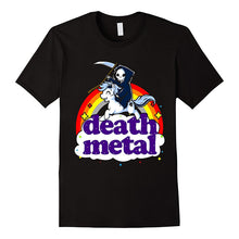 Fashion Funny Tops Tees Death Metal Rocker T-shirt Unicorn Death Graphic Tee Shirt Fashion Men T-shirt Clothes Printed Cotton Ma - 64 Corp