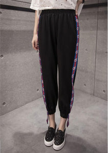 Qooth Preppy Style Harem Pants Ladies Casual Trousers Women's Spring Pencil Pants Elastic Waist Ankle-Length Casual Pants QH1084 - 64 Corp