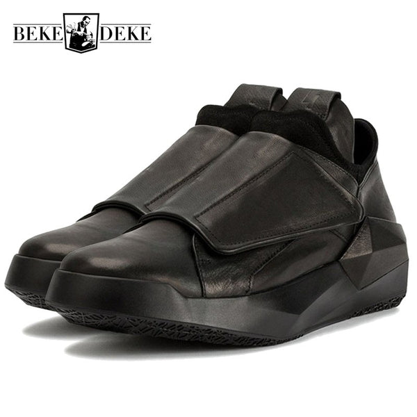 韓国人気中 ★REV★ NERI LEATHER SHOES Men Japan Karajuku Korean Style Fashion Streetwear Thick