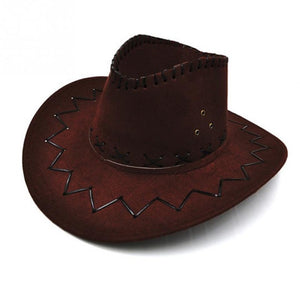 Artificial Suede Cowgirl Cowboy Hat For Kid Boys Gilrs Party Costumes Sun hat - 64 Corp