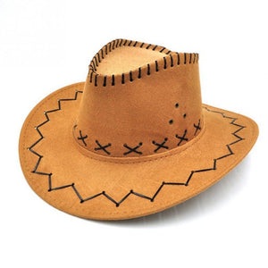 Artificial Suede Cowgirl Cowboy Hat For Kid Boys Gilrs Party Costumes Sun hat - 64 Corp
