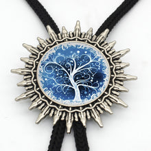 2017 New Colorful Trees Cowboy Bolo Tie Vintage Tree of Life Neck Tie Slide Glass Photo Jewelry Shirt Accessory for Men Women - 64 Corp